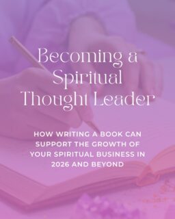You feel like you’re doing everything you were told to do but it still feels like nothing is working anymore. You’re not getting the recognition or the stability you hoped for…

I get it! 💕 SO many spiritual entrepreneurs feel unsettled and frustrated, but those feelings are not a sign that you are a failure or that you’re BAD at marketing.

They are a sign that things are changing - social media isn’t a valid marketing strategy on its own anymore - and we need to get on board with a different way of sharing our work today. 

A way that prioritizes depth, meaning, and sharing your work in the ways that make people see you as a true SPIRITUAL THOUGHT LEADER and not just another content creator. Not just another coach, healer, practitioner, either…

In this NEW video series, I’m going to share what actually creates spiritual leadership in this next era, and why writing a book plays a much bigger role than most people realize! 📖

🎥 NEW VIDEO SERIES ♦︎ Becoming a Spiritual Thought Leader: How Writing a Book Can Support the Growth of Your Spiritual Business in 2026 and Beyond

Comment “I’m in” below to receive the link in your DM’s!

Hot tip: If your work is BEYOND powerful like I know it is, it deserves so much more recognition, but you’re NOT going to get it from social media alone. ✨

Tag a friend who deserves more recognition for the amazing things they do!